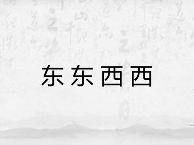东东西西