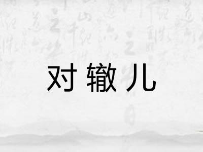 对辙儿