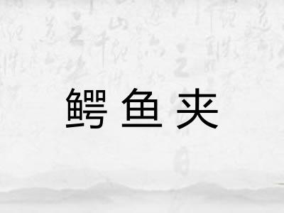 鳄鱼夹