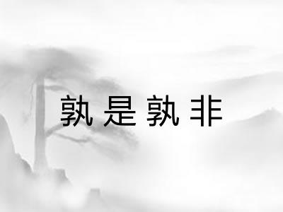 孰是孰非
