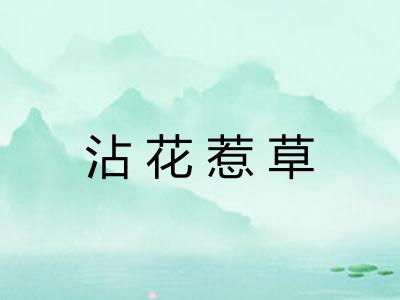 沾花惹草