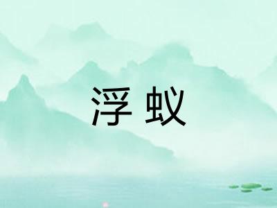 浮蚁