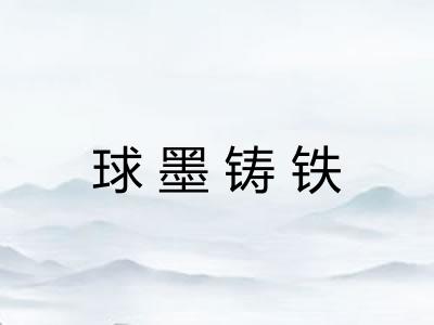 球墨铸铁 球墨铸铁