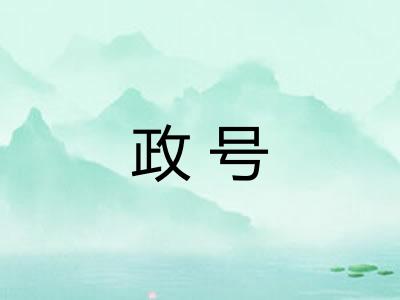 政号 政号
