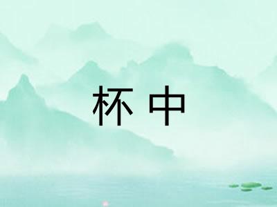 杯中