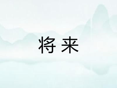 将来