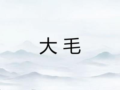 大毛