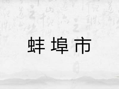 蚌埠市