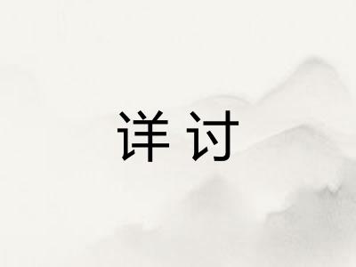 详讨