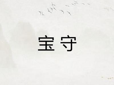 宝守 宝守