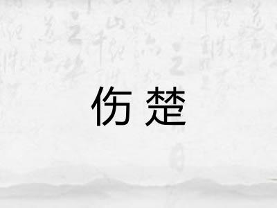伤楚 伤楚