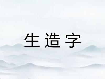 生造字