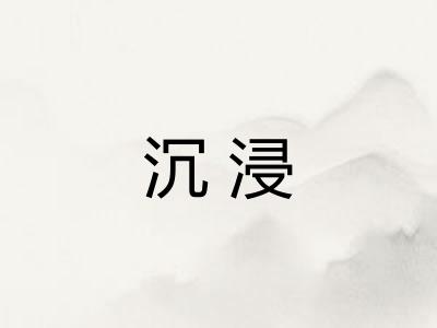 沉浸 沉浸