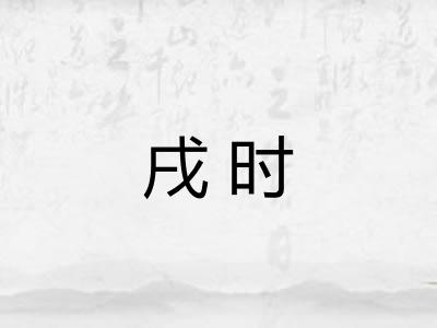 戌时