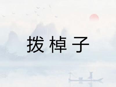 拨棹子 拨棹子