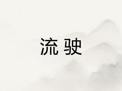 流驶