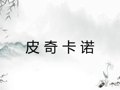 皮奇卡诺 皮奇卡诺