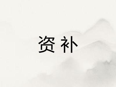 资补