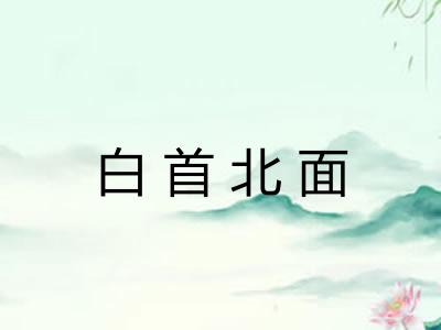 白首北面
