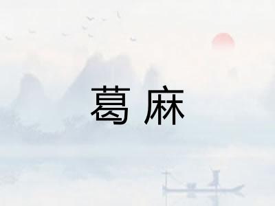 葛麻