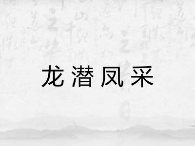 龙潜凤采