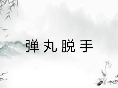 弹丸脱手