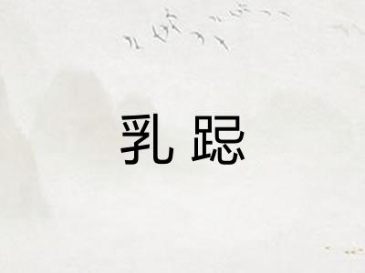 乳跽