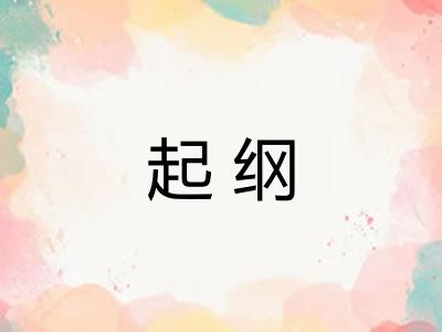 起纲