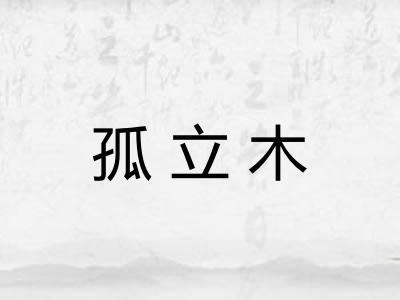 孤立木