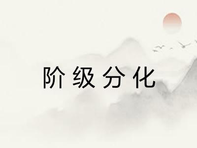 阶级分化
