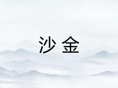 沙金 沙金