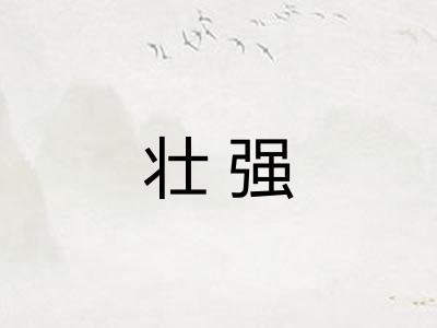 壮强 壮强