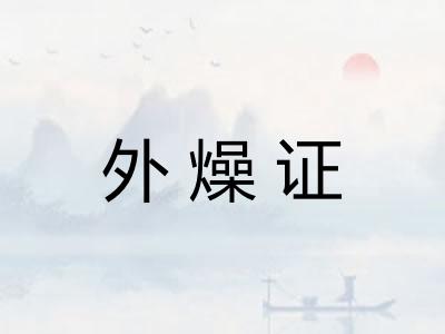 外燥证