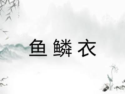 鱼鳞衣 鱼鳞衣