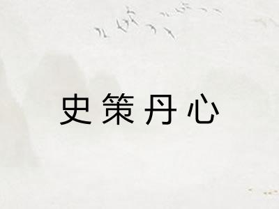 史策丹心