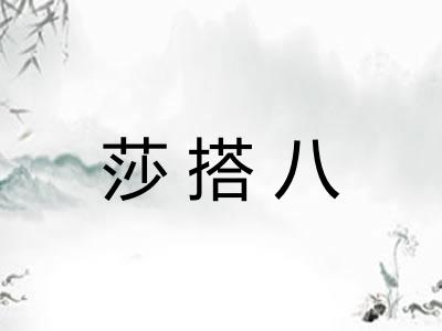 莎搭八