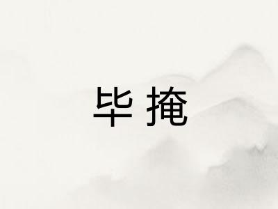 毕掩 毕掩