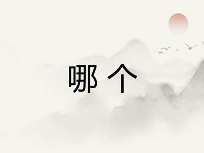 哪个