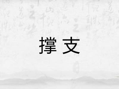 撑支