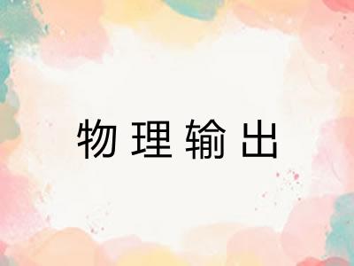 物理输出