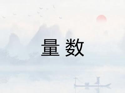 量数