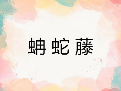蚺蛇藤