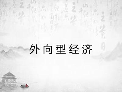 外向型经济 外向型经济