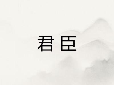 君臣 君臣