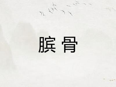 膑骨 膑骨