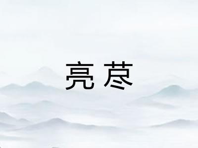 亮荩