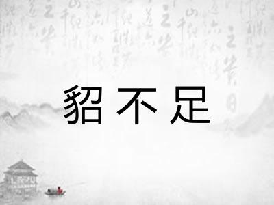 貂不足