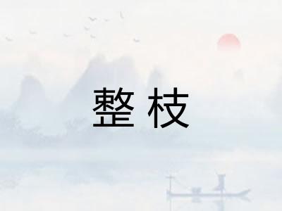 整枝 整枝