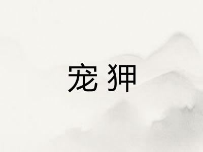 宠狎
