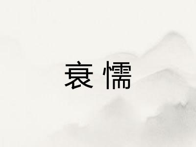 衰懦